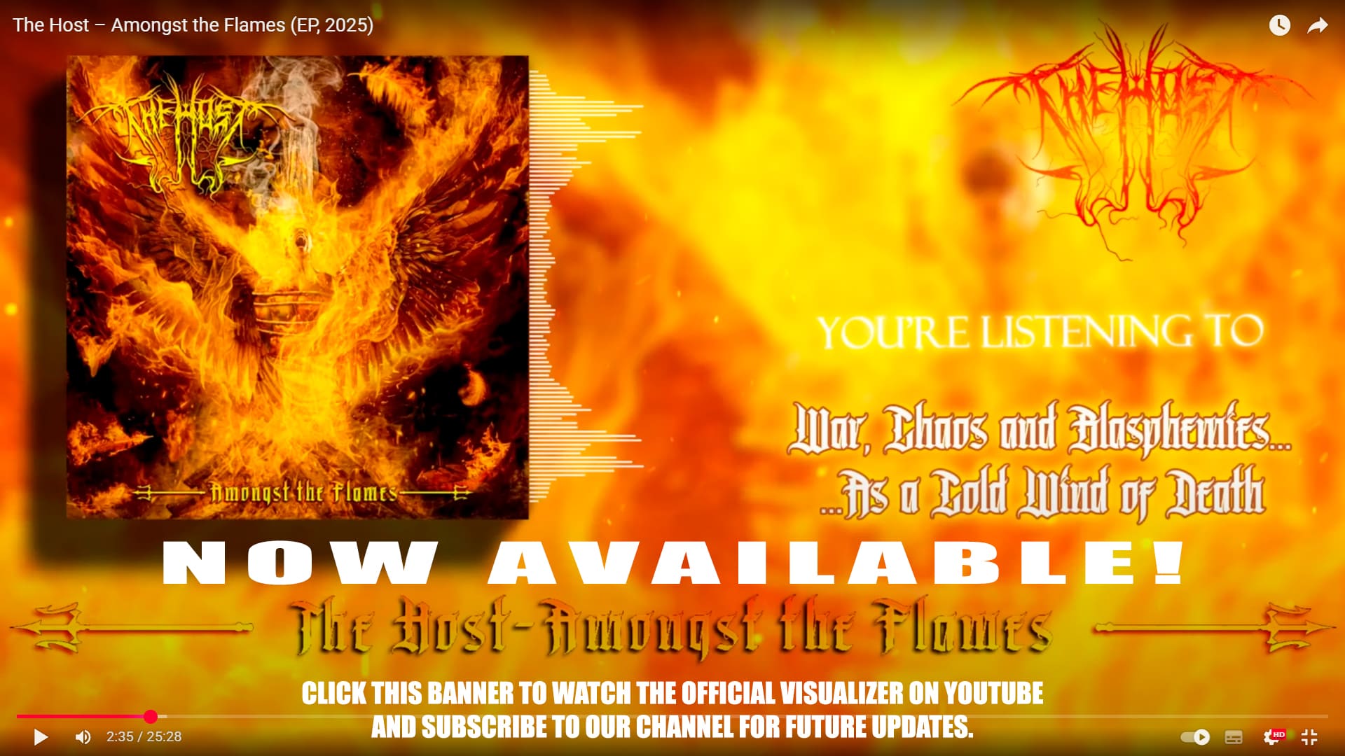 Amongst the Flames Head Banner